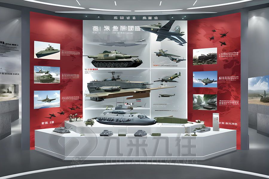 沉浸式國防軍事展館設計,現(xiàn)代軍事展廳施工方案,數(shù)字化軍事展覽館設計公司