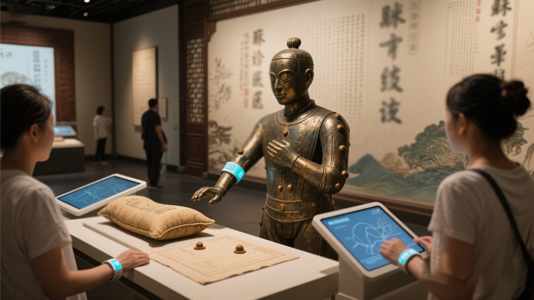 中醫(yī)文化展廳，中醫(yī)展廳
