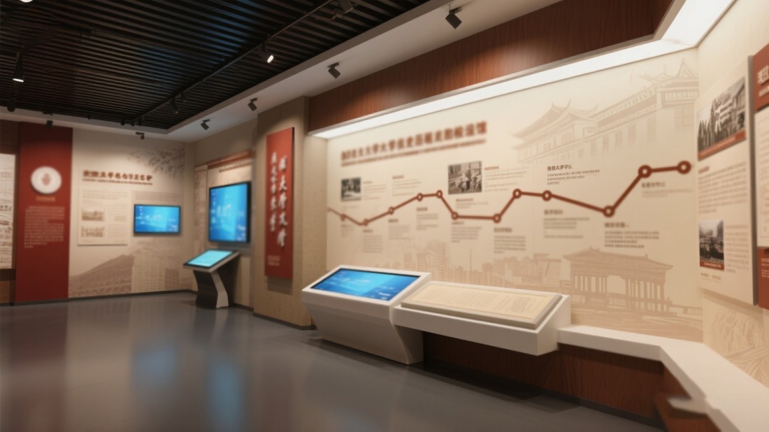多媒體校史館展館展廳設計效果圖