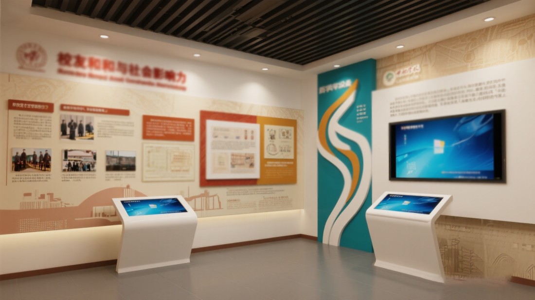 聲光電校史館設(shè)計(jì)公司效果圖